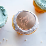 Custom Happy Birthday Cupcake Topper