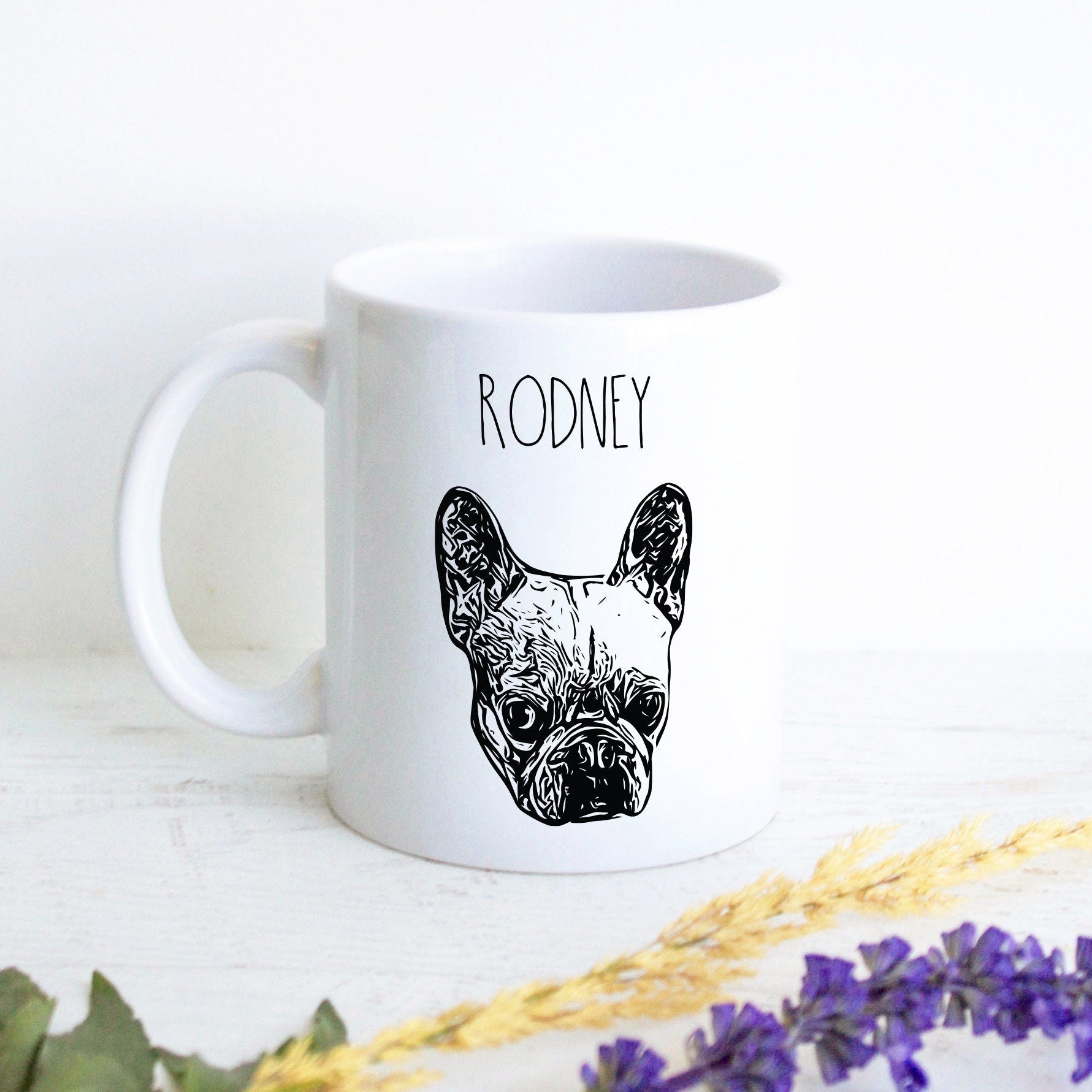 Personalized Dog Face Mug | Dog Lovers Gift, Custom Dog Mug, Dog Mom Mug, Dog Dad, Custom Pet Portrait, Personalized Dog Mug, Pet Memorial