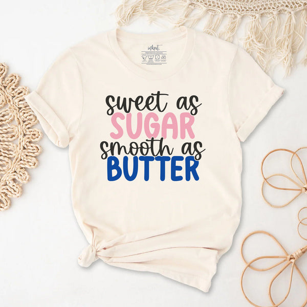 Sweet as Sugar Smooth as Butter T-Shirt | Stick of Butter Shirt, Gift For Baker, Funny Baking Shirt,Butter Lover Shirt,Funny Butter Shirt