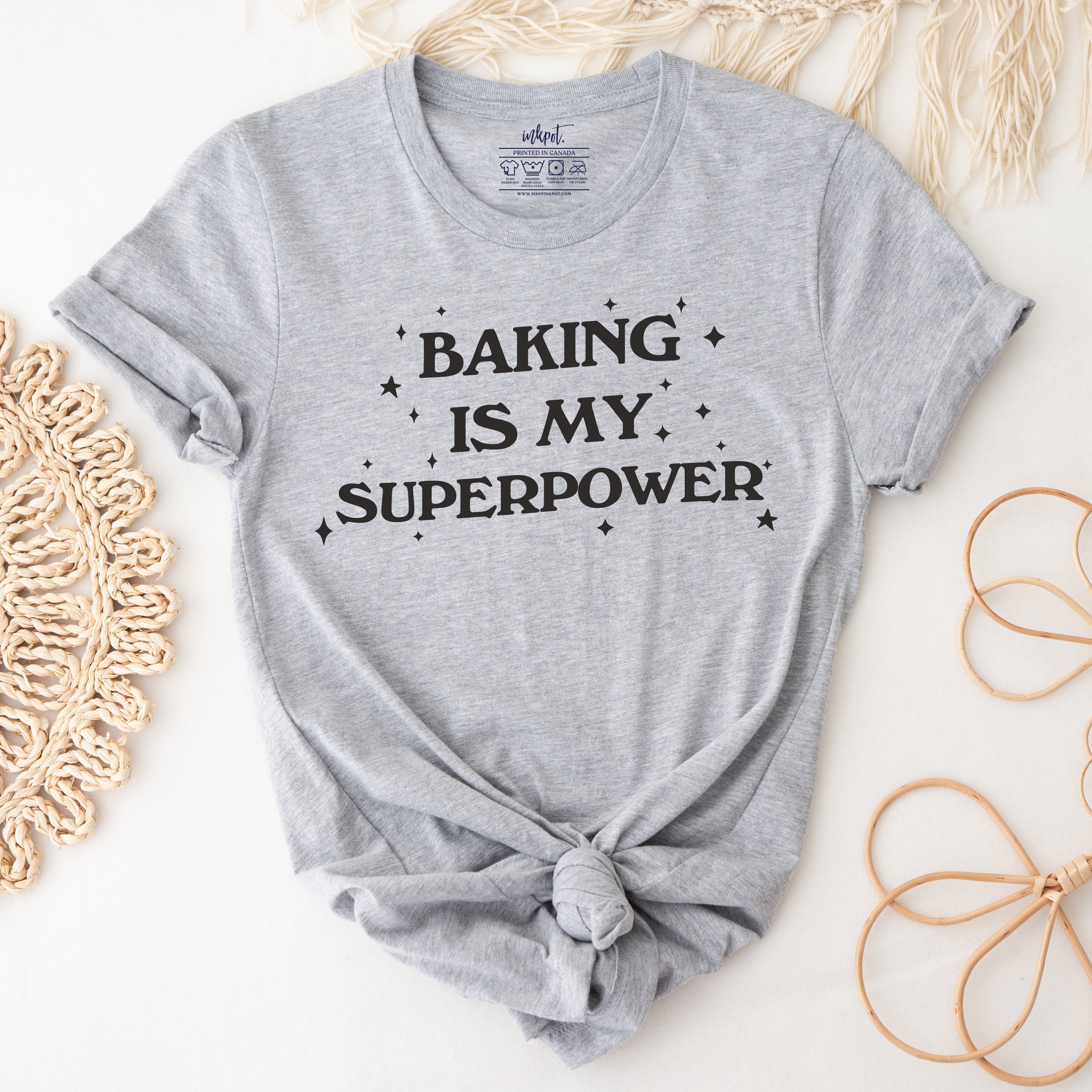 Baking Is My Superpower T-Shirt | Baking Lover Shirt, Gift For Baker,Baker T-Shirt,Bakery Gift,Baking Mom Shirt,Baking Gift, Bakery Shirt