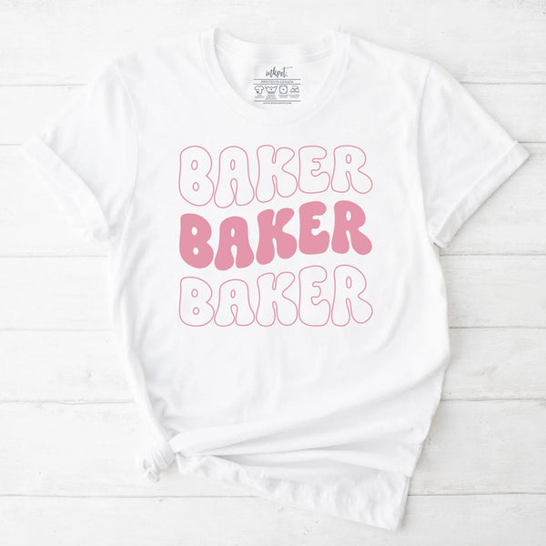 Baker Retro T-Shirt | Baking Shirt, Gift For Baker, Baker T-Shirt, Funny Baking Shirt, Cookie Lover Shirt, Baking Mom Shirt, Baker Shirt