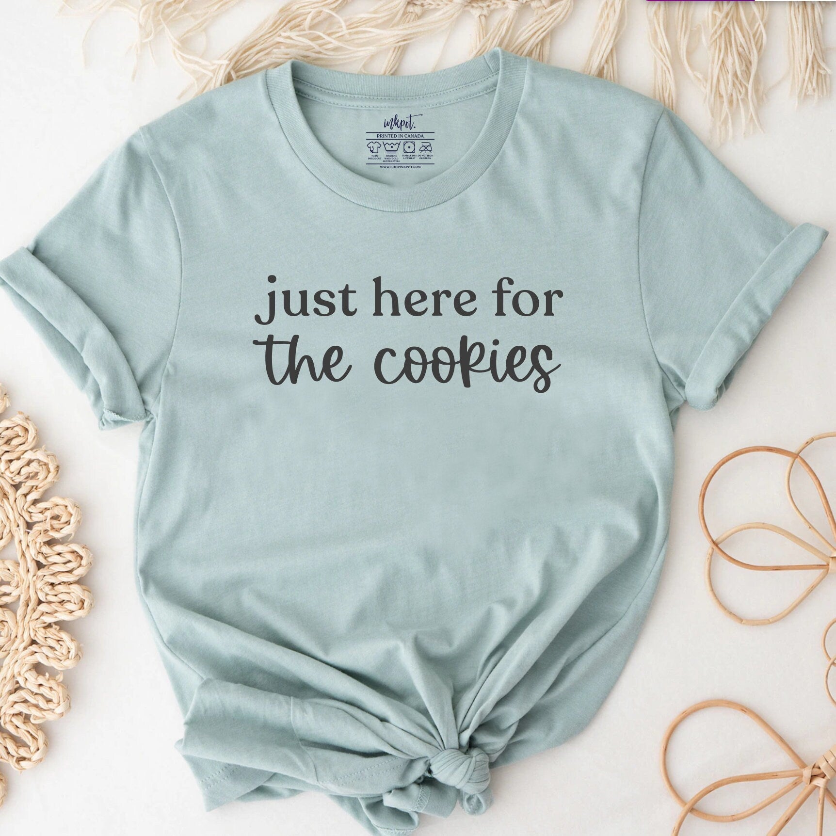 Just Here for the Cookies T-Shirt | Baking Lover Shirt, Gift For Foodie,Baker T-Shirt,Bakery Gift,Baking Mom Shirt,Baking Gift, Bakery Shirt