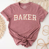 Baker Floral T-Shirt | Baking Shirt, Gift For Baker, Baker T-Shirt, Funny Baking Shirt, Cookie Lover Shirt, Baking Mom Shirt