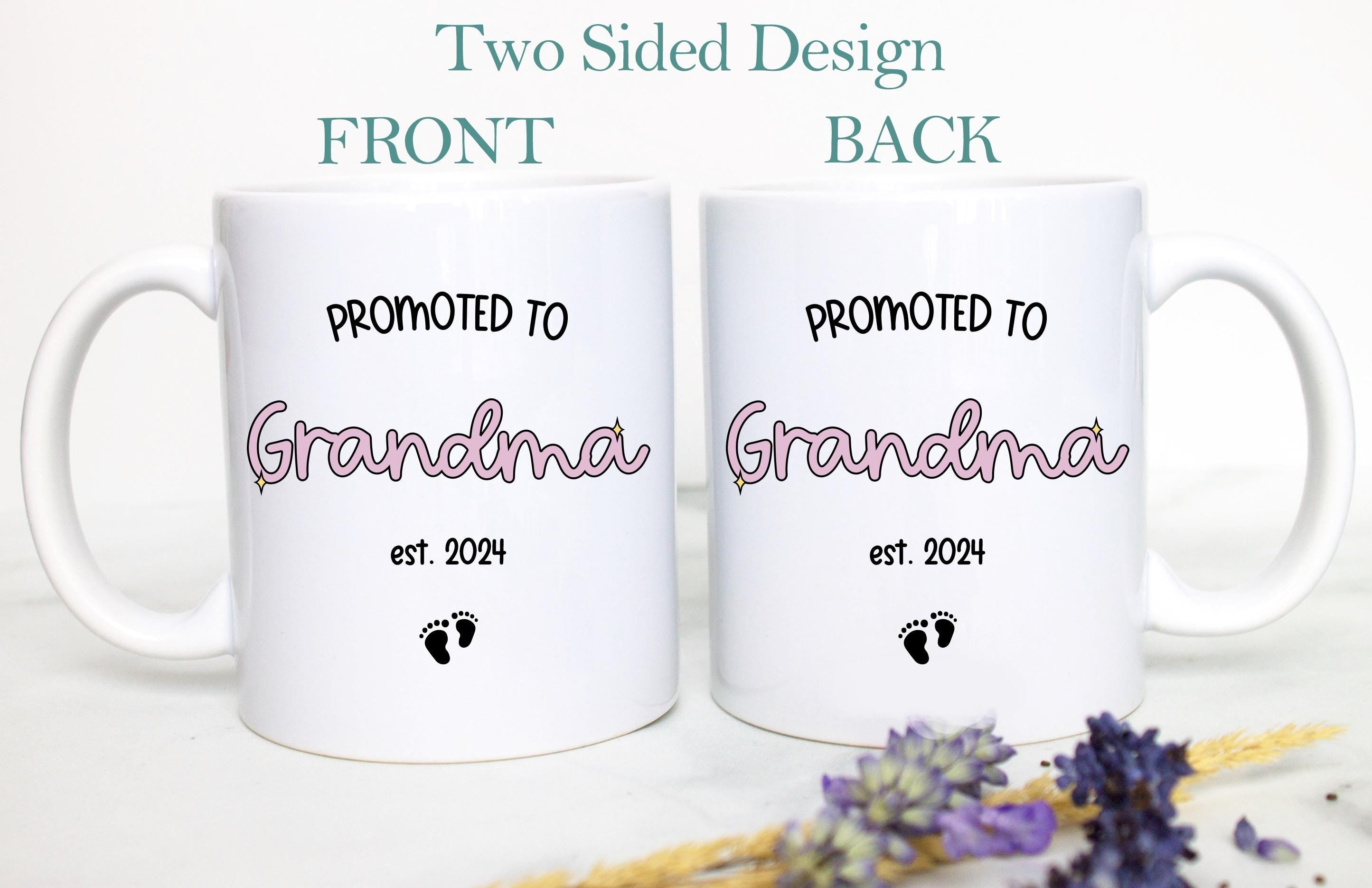 Pregnancy Announcement Grandparents Individual OR Mug Set | New Grandparents Mug,Promoted to Grandma Mug, Promoted Grandpa, Pregnancy Reveal