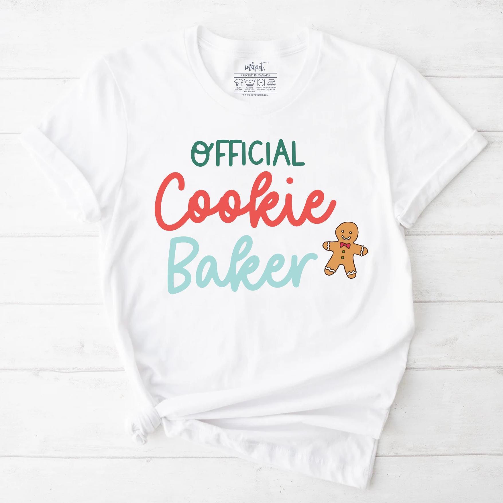 Cookie Baker T-Shirt | Christmas Cookie Shirt, Baker Shirt, Cute Cookie Lover T-Shirt, Funny Christmas T-shirt, Baking Funny Cookie Shirt