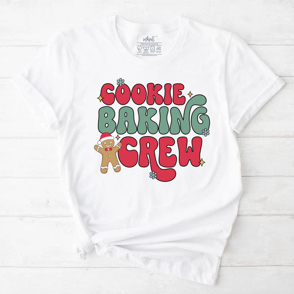 Cookie Baking Crew T-Shirt | Christmas Cookie Shirt, Baker Shirt, Cute Cookie Lover T-Shirt, Cute Christmas T-shirt, Baking Cookie Shirt