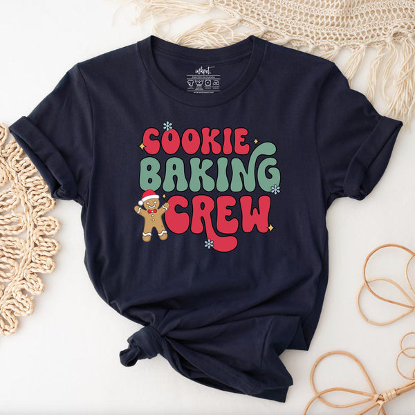 Cookie Baking Crew T-Shirt | Christmas Cookie Shirt, Baker Shirt, Cute Cookie Lover T-Shirt, Cute Christmas T-shirt, Baking Cookie Shirt