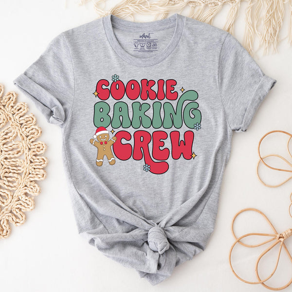 Cookie Baking Crew T-Shirt | Christmas Cookie Shirt, Baker Shirt, Cute Cookie Lover T-Shirt, Cute Christmas T-shirt, Baking Cookie Shirt