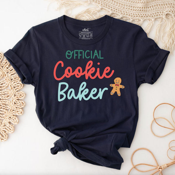 Cookie Baker T-Shirt | Christmas Cookie Shirt, Baker Shirt, Cute Cookie Lover T-Shirt, Funny Christmas T-shirt, Baking Funny Cookie Shirt