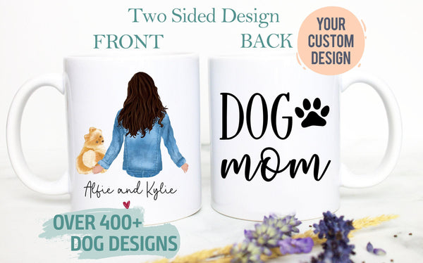 Custom Dog Mom #2 - White Ceramic Mug