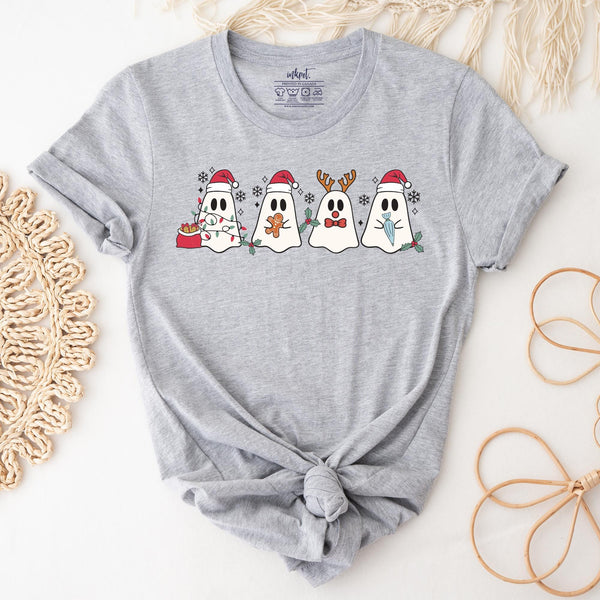 Cute Christmas Ghosts T-Shirt | Holiday Shirt, Womens Christmas Shirt, Cute Christmas T-Shirt, Christmas T-shirt, Winter Shirt, Ghost Tee