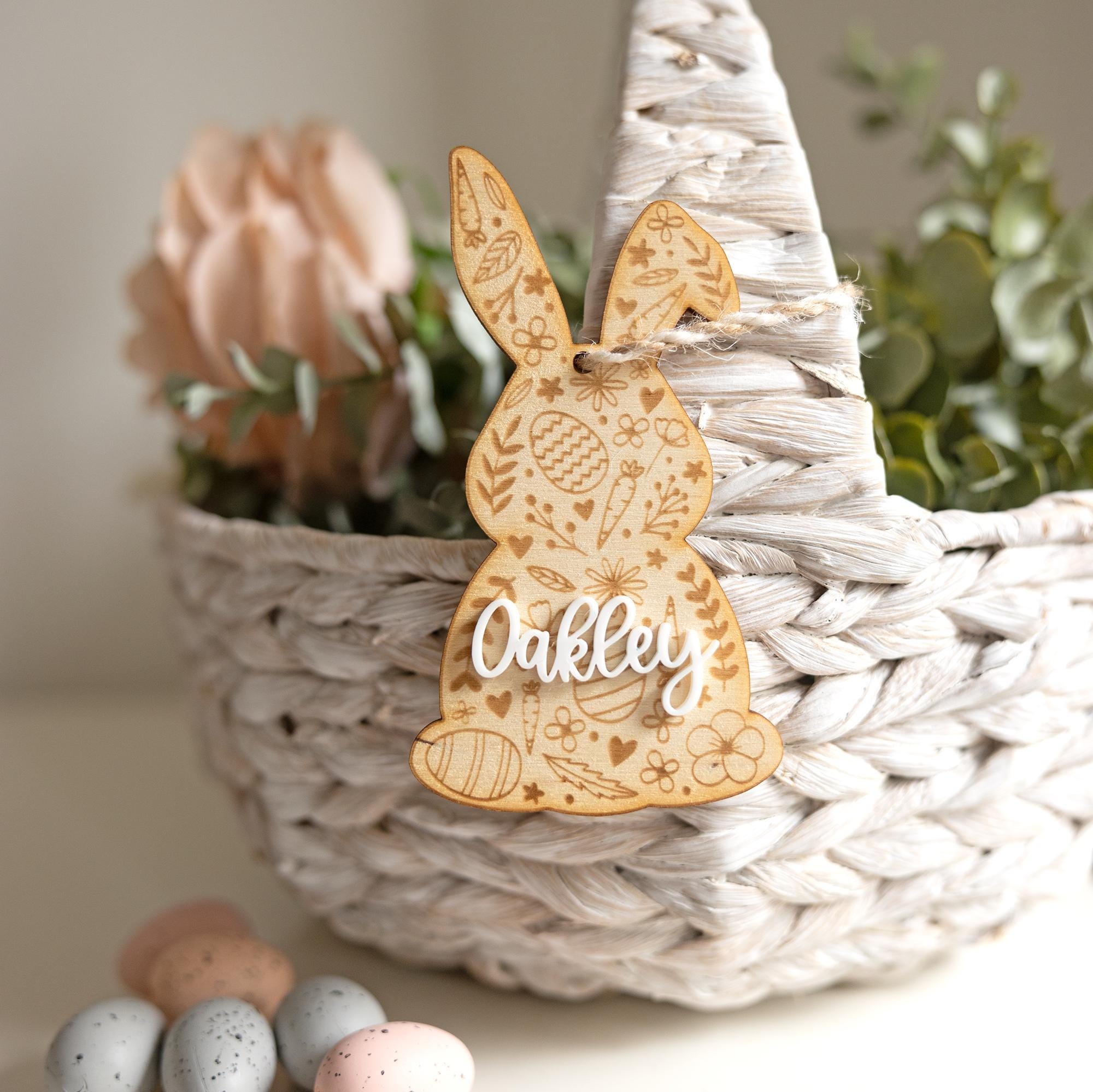 Bunny Easter Basket Tag