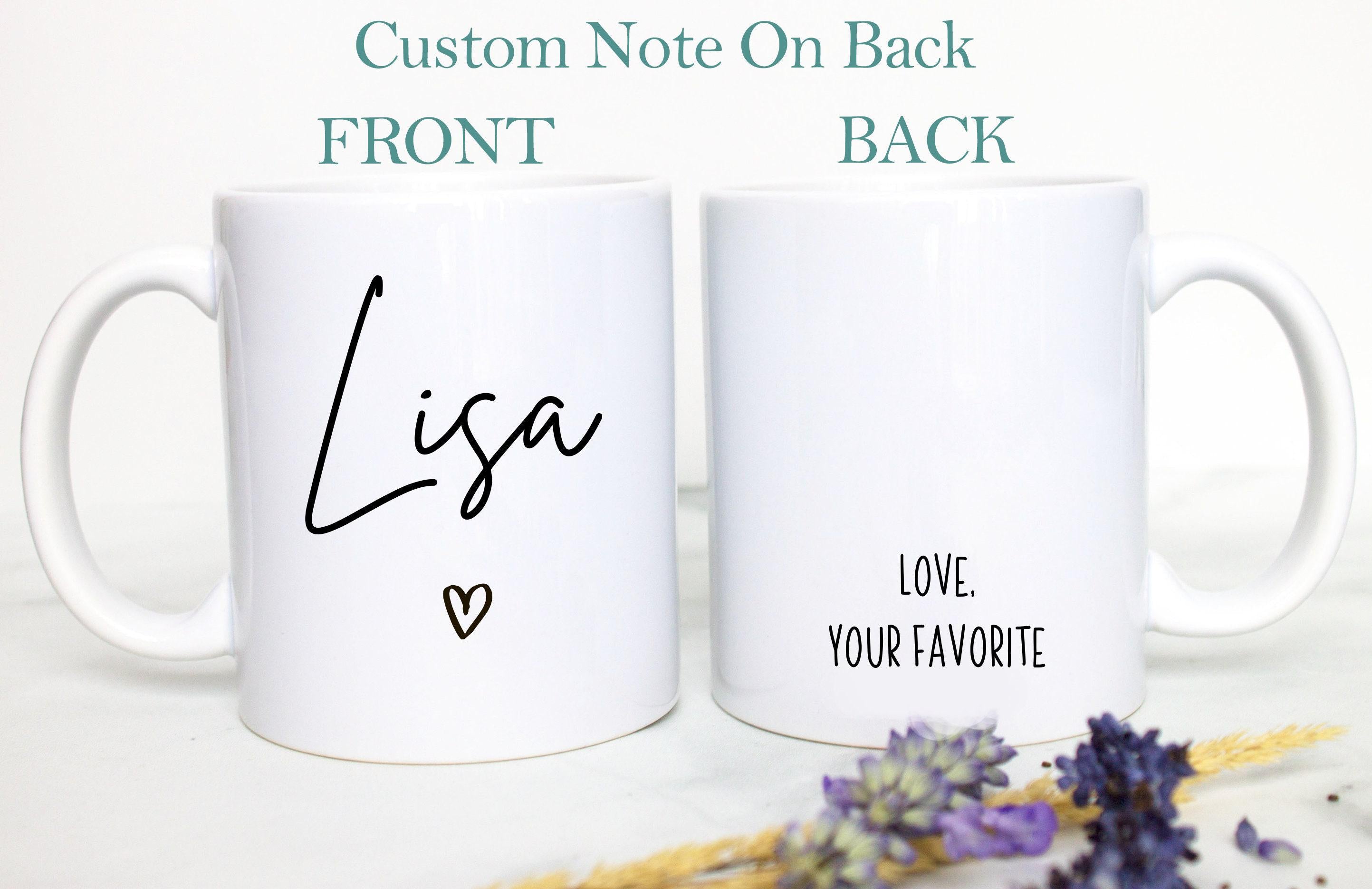 Personalized Script Name Mug with Heart