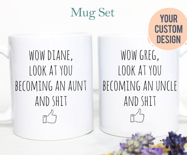 Promoted to Aunt and Uncle Individual OR Mug Set