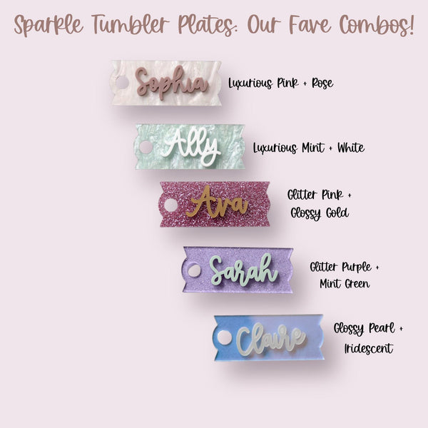 Personalized Tumbler Name Plate Quencher H2.0