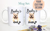 Personalized Pitbull Mom and Dad Individual or Mug Set - White Ceramic Custom Mug