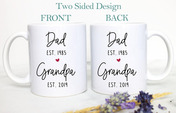 Promoted to Grandpa and Grandma Individual OR Mug Set