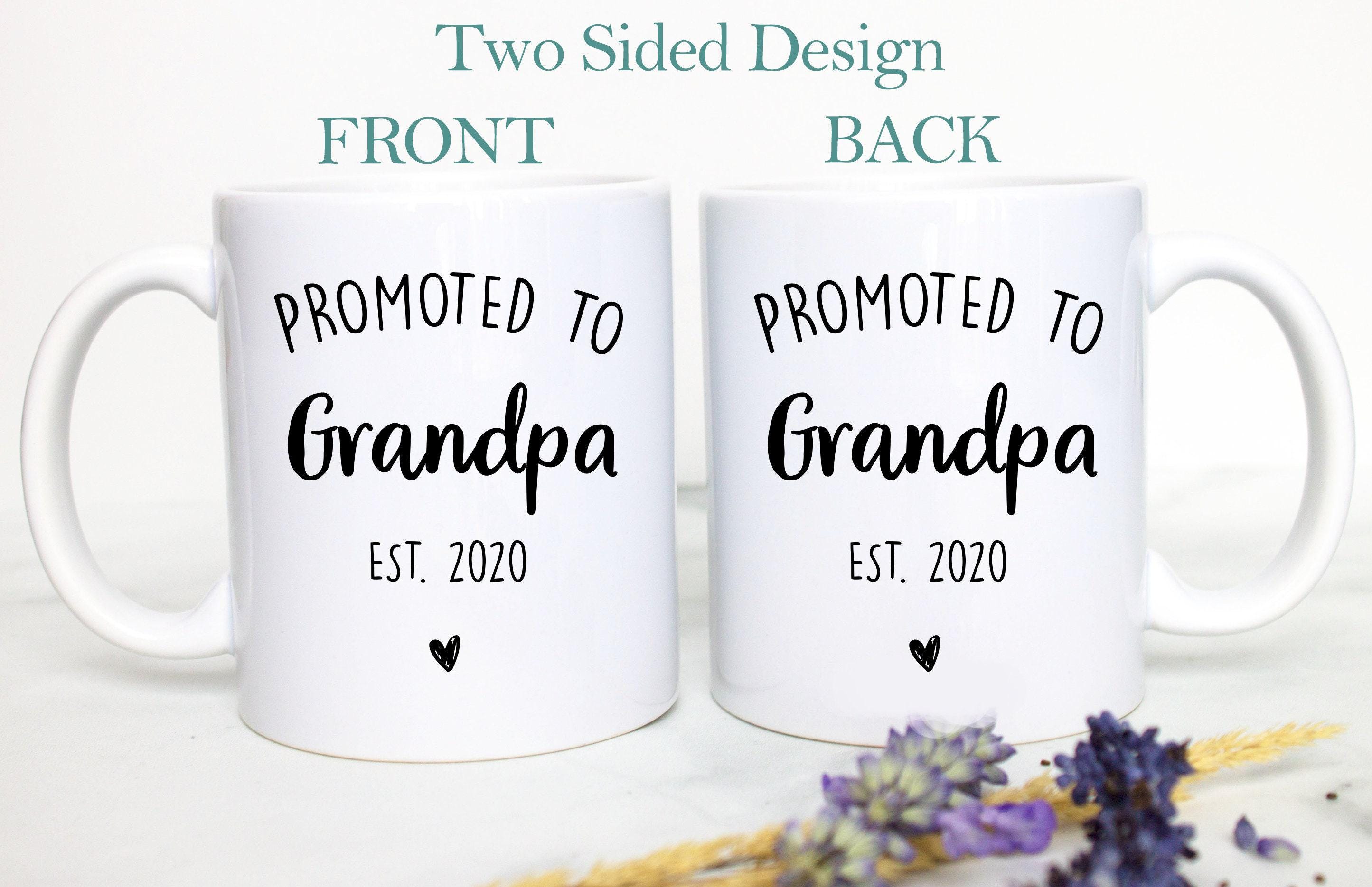 Promoted to Grandpa and Grandma Individual OR Mug Set