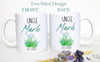 Personalized Uncle Name Golf Theme - White Ceramic Mug