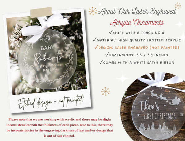 Personalized Mr and Mrs Ornament