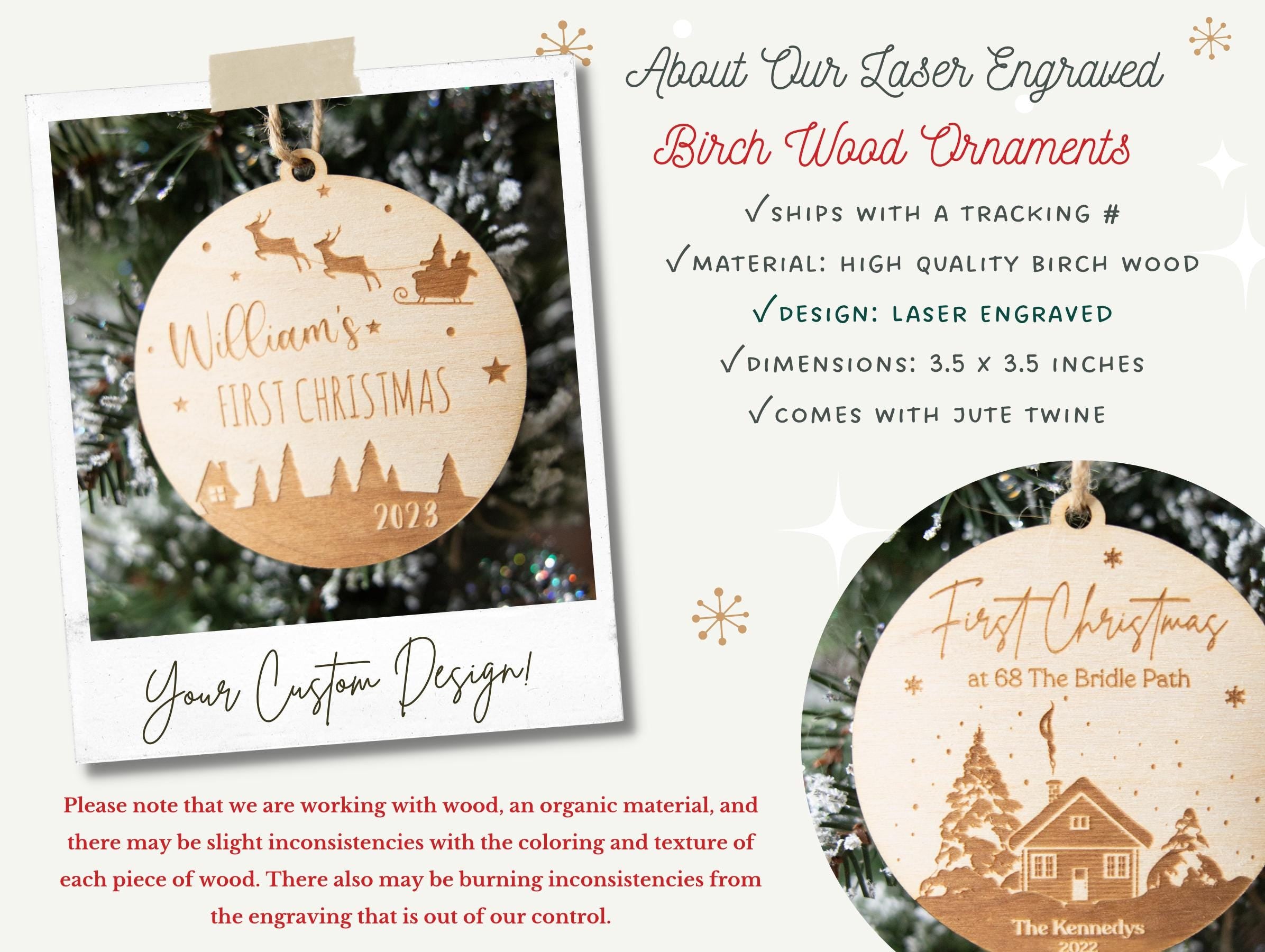 Personalized Dog or Cat First Christmas Ornament