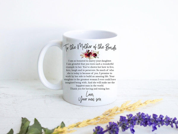 To My Future Mother In Law Mother from Groom Custom Name - White Ceramic Mug