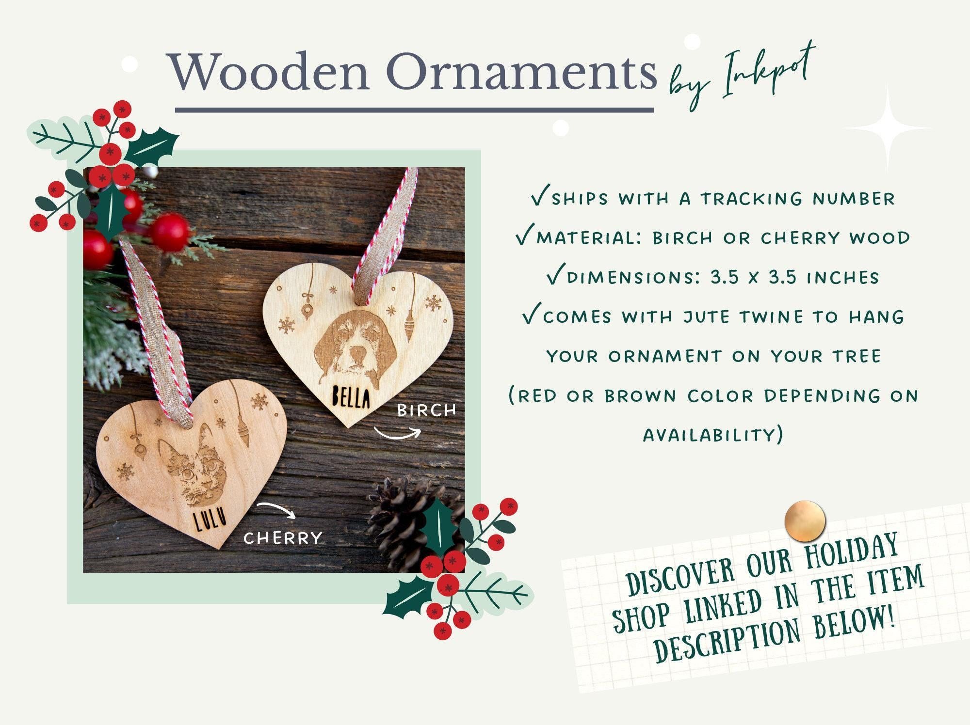 Custom Cat Pet Christmas Ornament