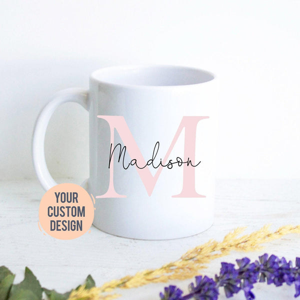 Personalized Name Initial on Mug
