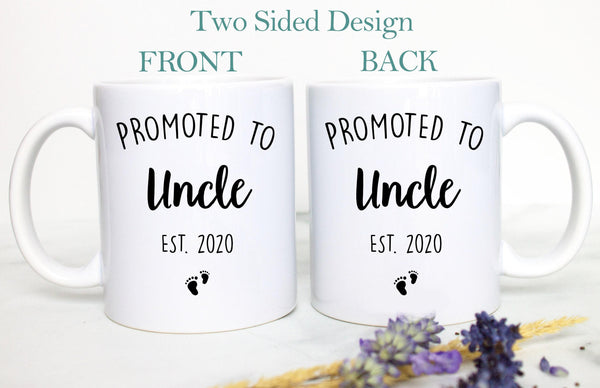 Promoted to Auntie and Uncle Individual OR Mug Set