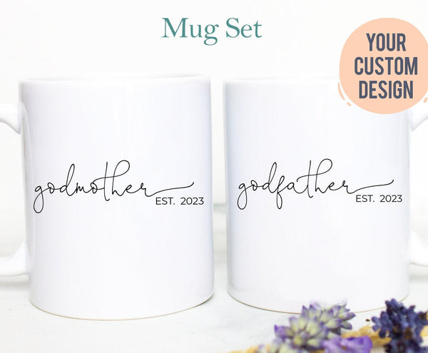 Godfather and Godmother Individual OR Mug Set