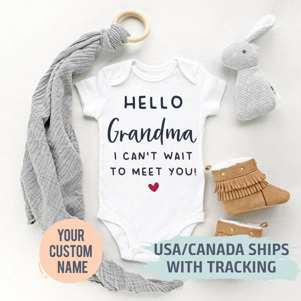 Personalized Hello Grandma Bodysuit