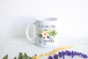 Future Mrs. Bohemian Succulent Custom Name - White Ceramic Mug