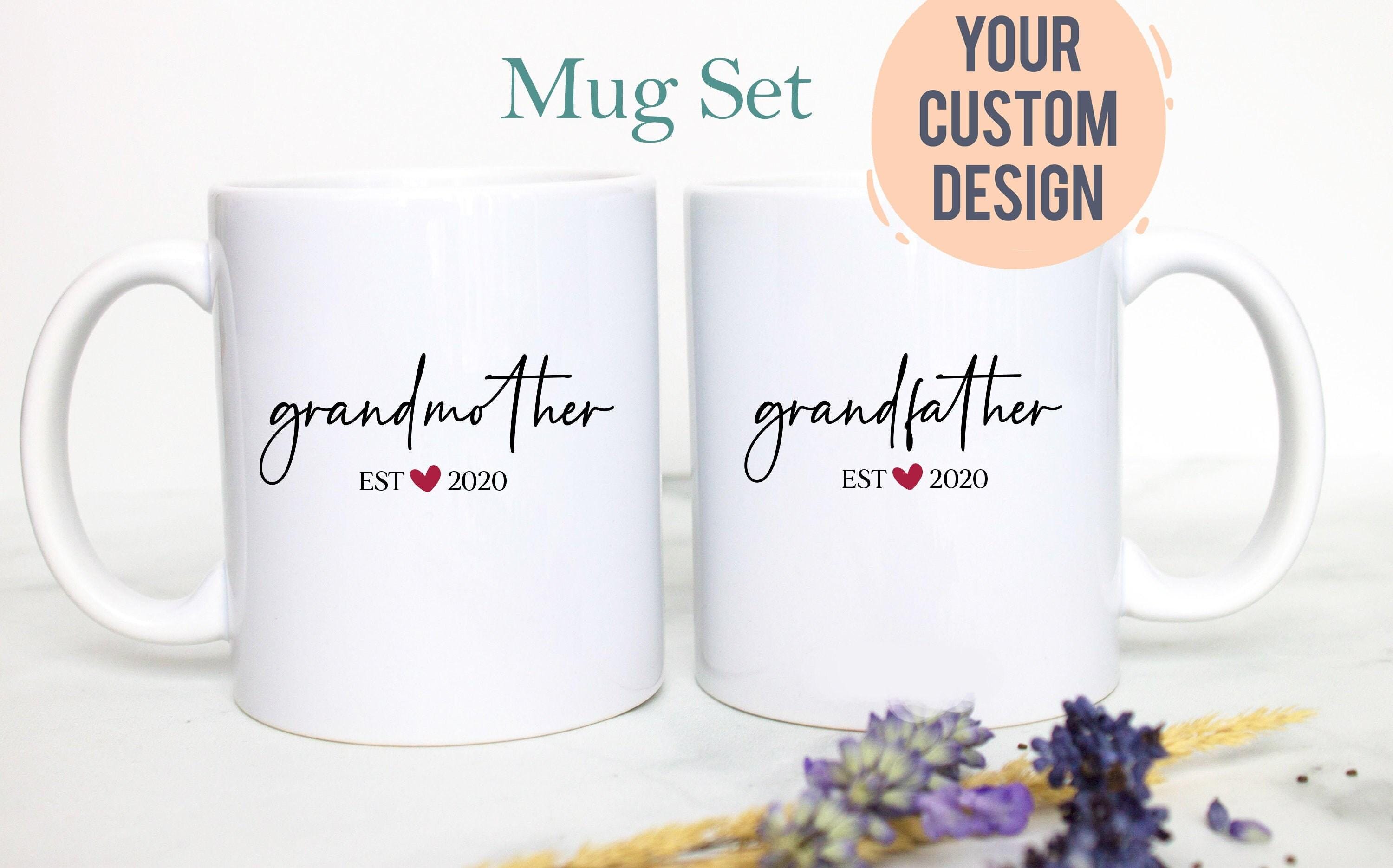 Grandpa and Grandma Est Individual or Mug Set #3 - White Ceramic Mug