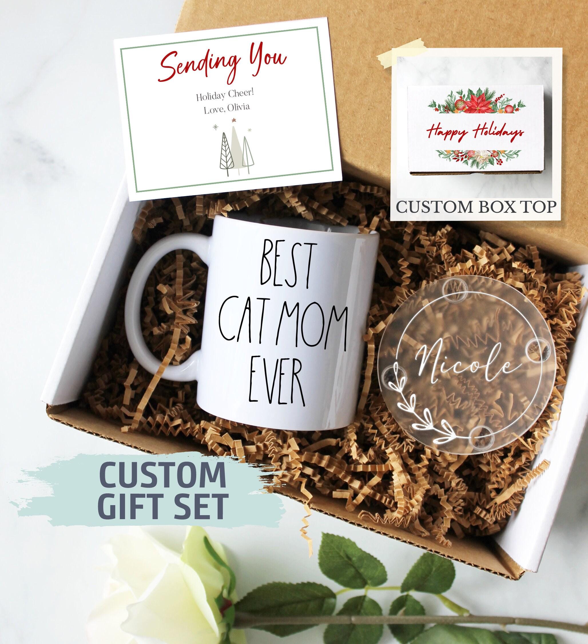 Personalized Christmas Gift Box for Cat Mom