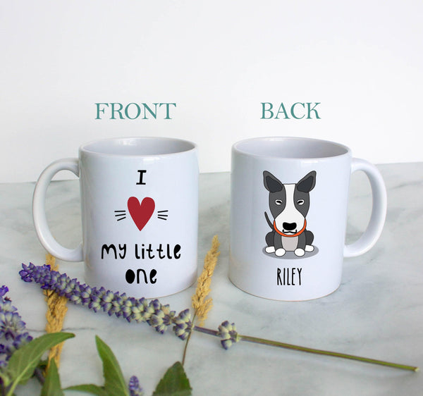 Personalized Dog Mug "I Love My Little One" - White Ceramic Mug