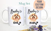Personalized Poodle Mom and Dad Individual or Mug Set - White Ceramic Custom Mug