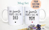 My Favorite People Call Me Mom and Dad Custom Individual or Mug Set - White Ceramic Mug