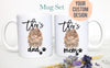 Personalized Siberian Cat Mom and Dad Individual or Mug Set- White Ceramic Custom Mug