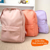 Personalized Kids Backpack: Laser Engraved Name Keychain, Nylon School Bag