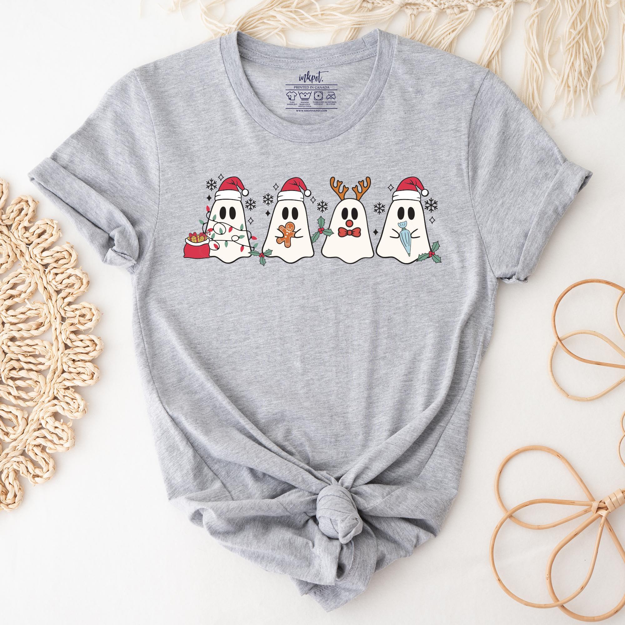 Cute Christmas Ghosts T-Shirt