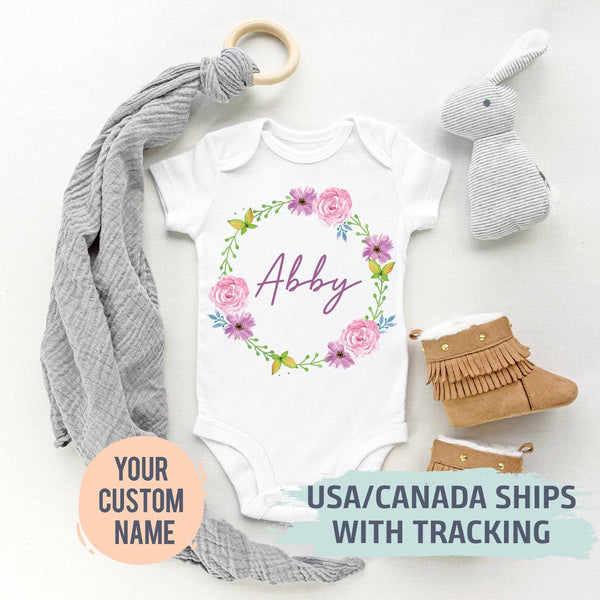 Personalized Baby Name Bodysuit