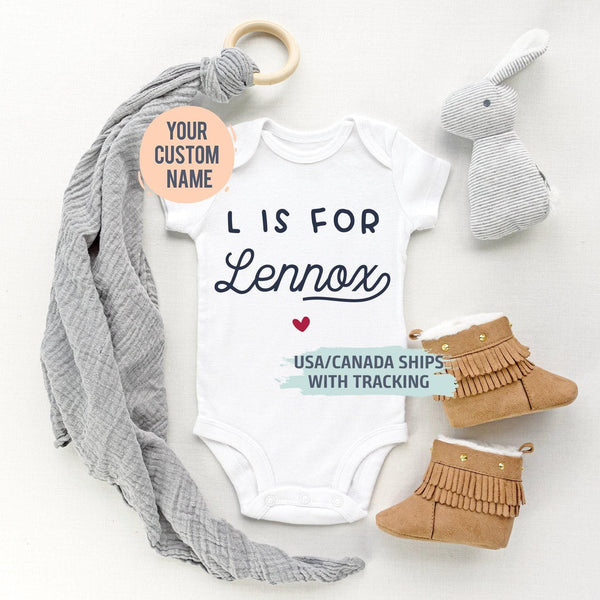 Personalized Baby Name Bodysuit