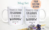 Promoted From Fur Grandma and Grandpa To Human - White Ceramic Mug