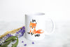 For Fox Sake - White Ceramic Fox Mug