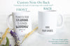 Promoted From Fur Grandma and Grandpa To Human - White Ceramic Mug
