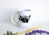 Personalized "Papa Bear" EST - White Ceramic Mug