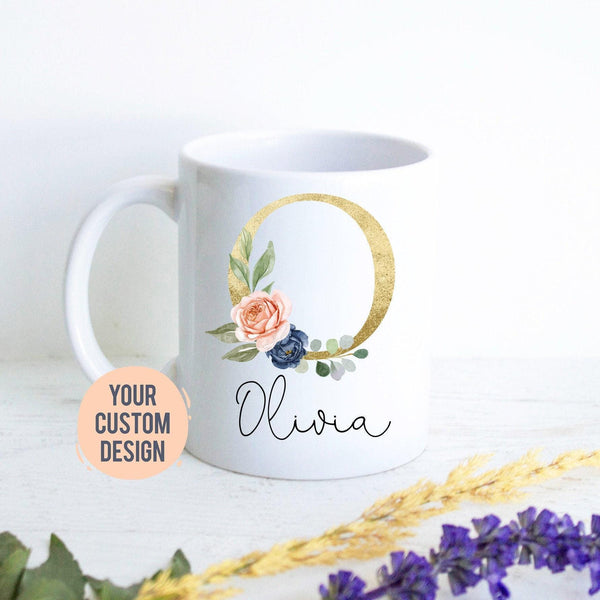 Personalized Name Initial on Mug