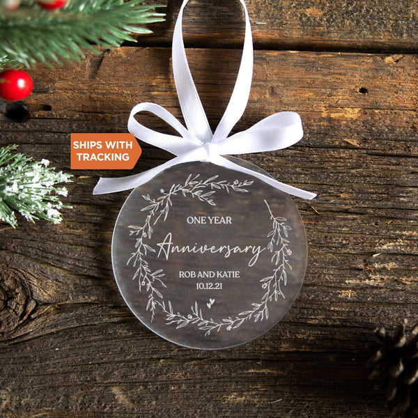 Custom Anniversary Ornament