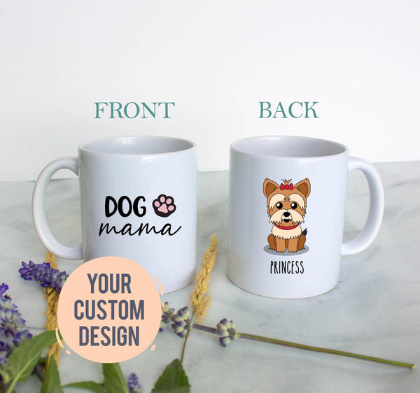 Personalized Dog Dad Mug - White Ceramic Custom Mug