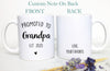 Promoted to Grandpa and Grandma Individual OR Mug Set